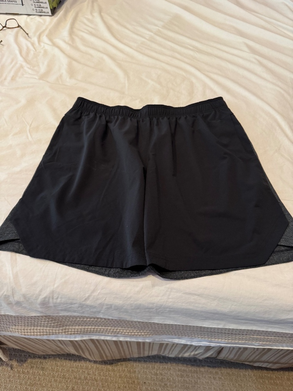 Men’s adidas black and gray shorts, XXL, “climalite,” excellent condition